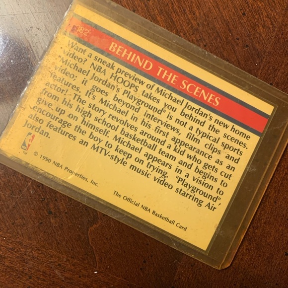 michael jordans playground official nba card 382 - Picture 4 of 4